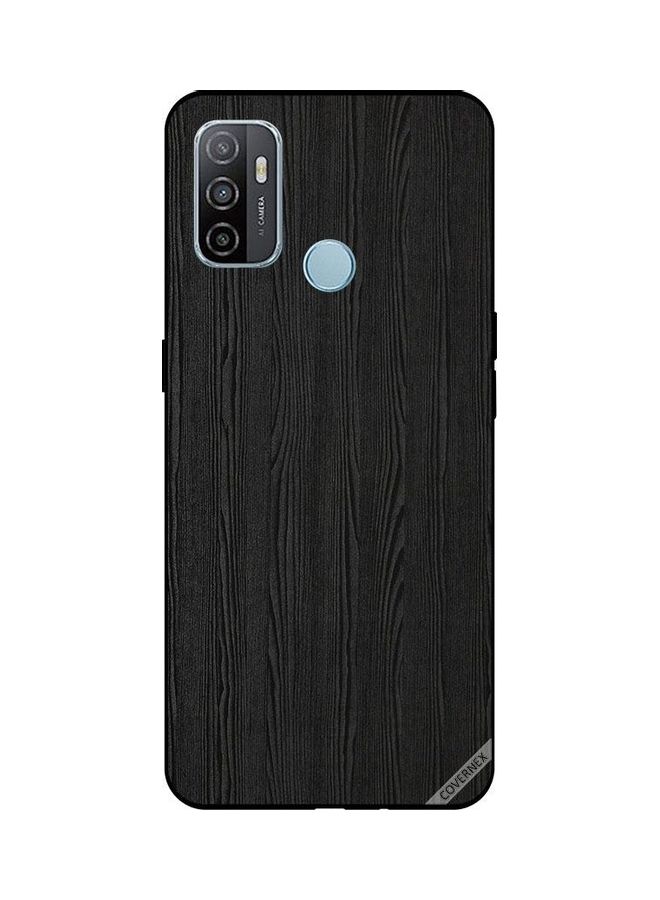 Covernex Protective Case Cover For Oppo A53/A53s Black Wooden - Image 1