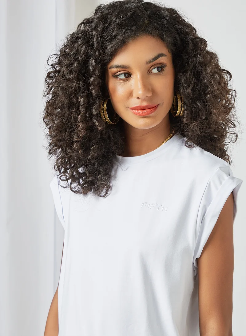 The Fifth Cap Sleeve Top Ivory