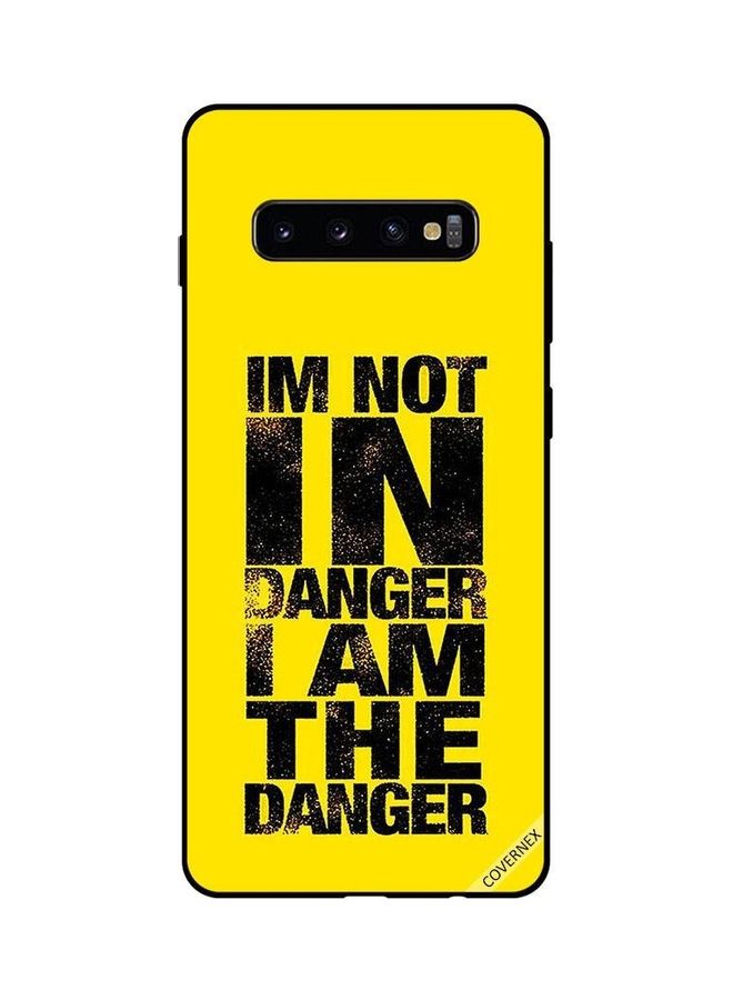 كوفرنيكس غطاء حماية واقِ لهاتف سامسونج جالاكسي S10 بلس أصفر/أسود