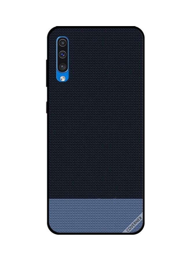 Covernex Doted Shapes Pattern Design Protective Case Cover For Samsung Galaxy A50 Dark Blue/Light Blue