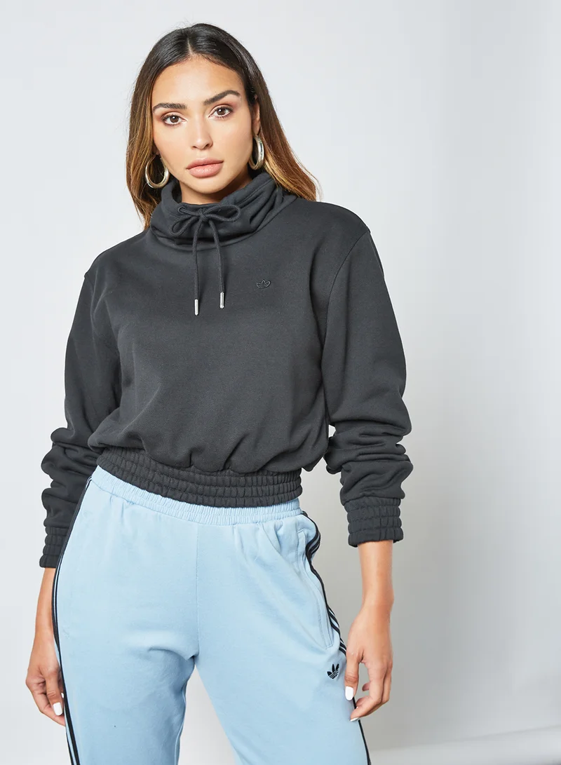 adidas Originals Adicolor Funnel Neck Sweatshirt Black