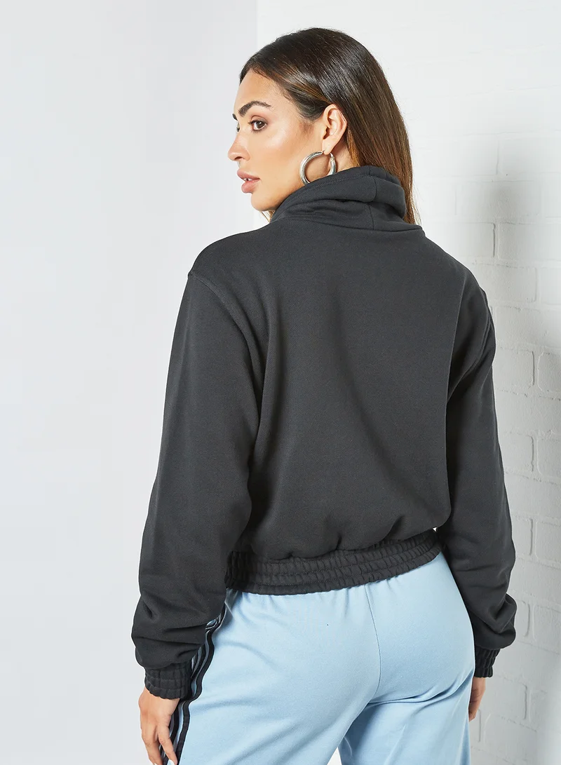 adidas Originals Adicolor Funnel Neck Sweatshirt Black