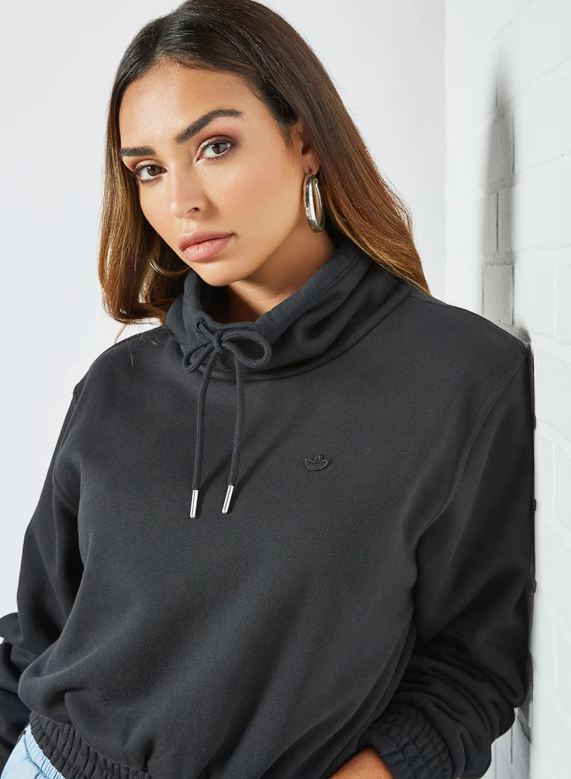 adidas Originals Adicolor Funnel Neck Sweatshirt Black