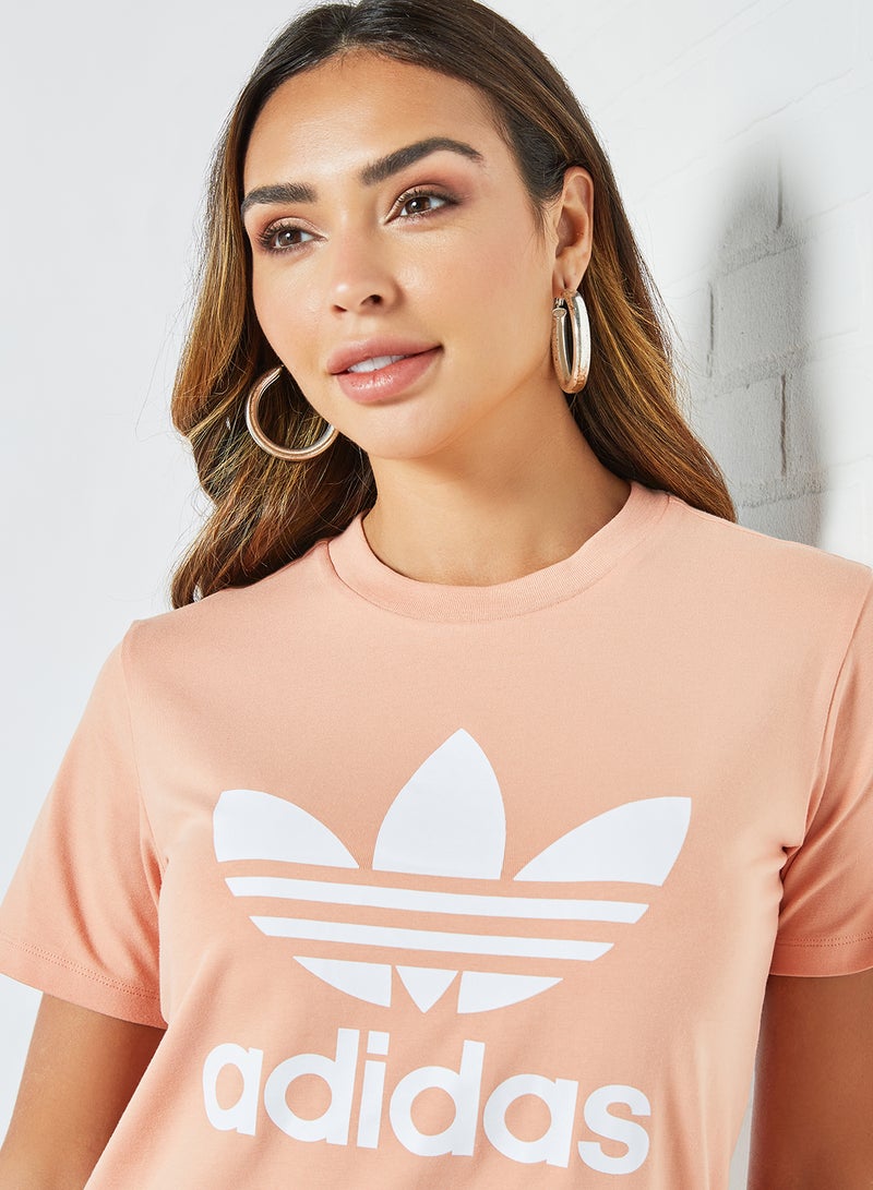 adidas Originals - Adicolor Classics Trefoil T-Shirt Peach - Image 1