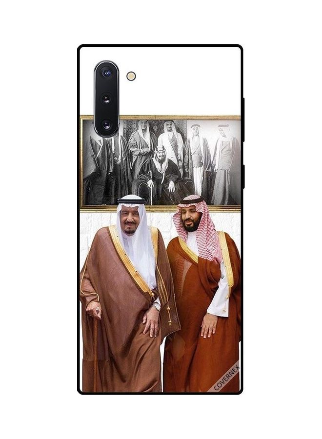 Covernex Samsung Galaxy Note 10 Protective Case Cover Printed Featuring King Salman & Mbs Talking While Walking DESIGN_0160 - Image 1