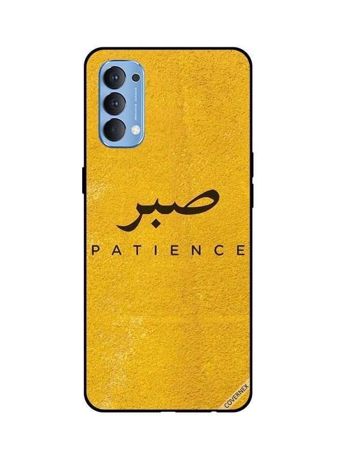 Covernex Protective Case Cover For Oppo Reno4 Sabar Patience - Image 1