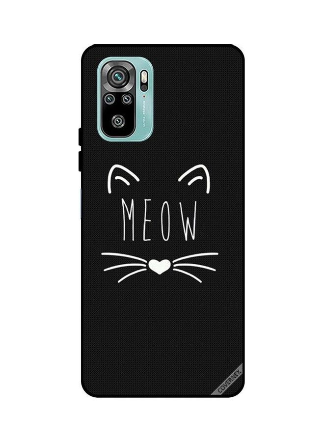 Covernex Xiaomi Redmi Note 10 4G Protective Case Cover Printed Featuring Meow DESIGN_0187 - Image 1