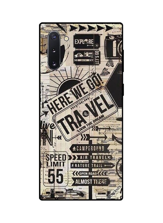 Covernex Samsung Galaxy Note 10 Protective Case Cover Printed Featuring Here We Go Travel DESIGN_0140 - Image 1