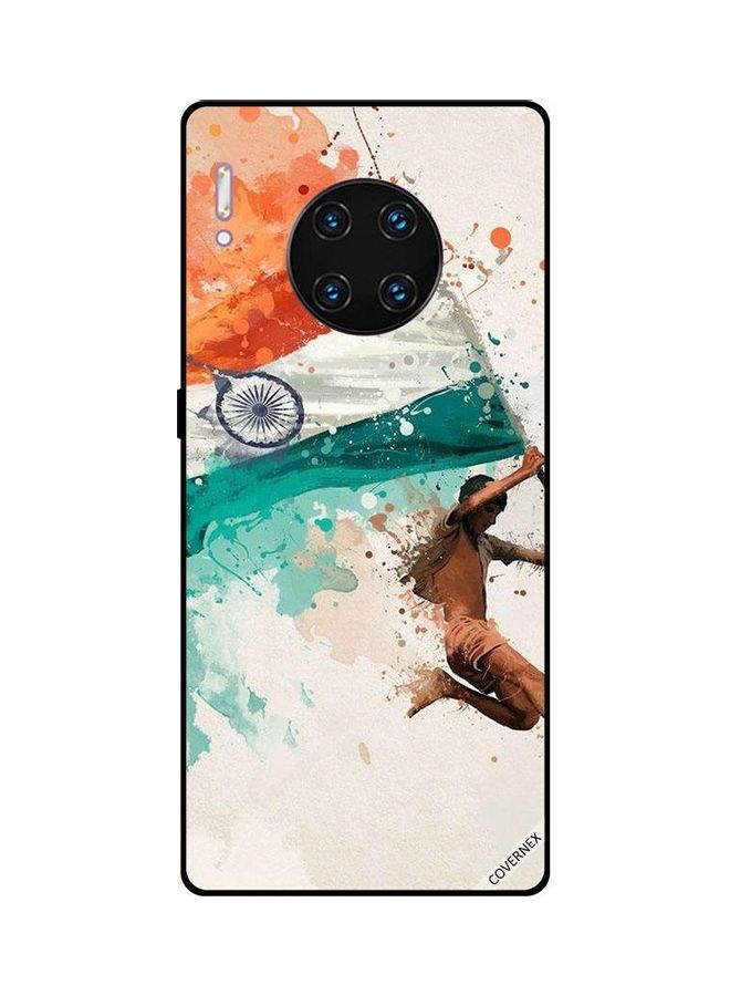 كوفرنيكس غطاء حماية واقٍ لهاتف هواوي ميت 30 برو فتى بقفز حاملاً علم الهند - Image 1