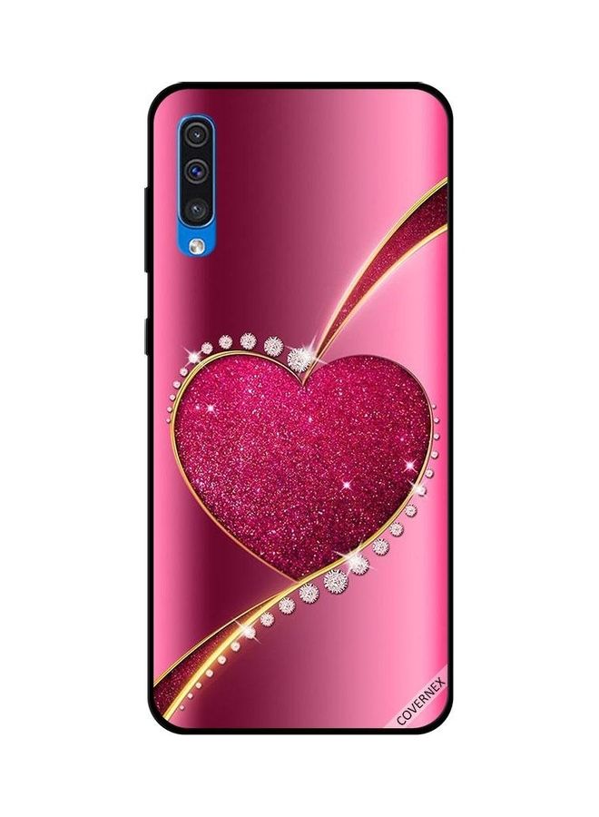 Covernex Protective Case Cover For Samsung Galaxy A50 Pink Heart - Image 1