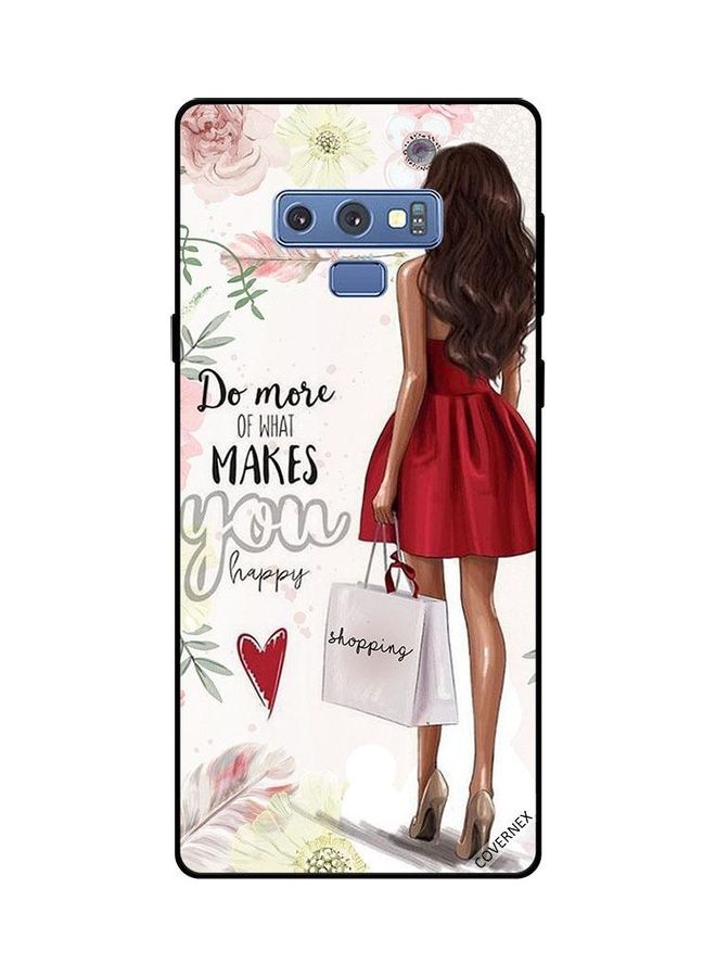 Covernex Shopping Makes Me Happy Printed Protective Case Cover For Samsung Galaxy Note 9 Multicolour