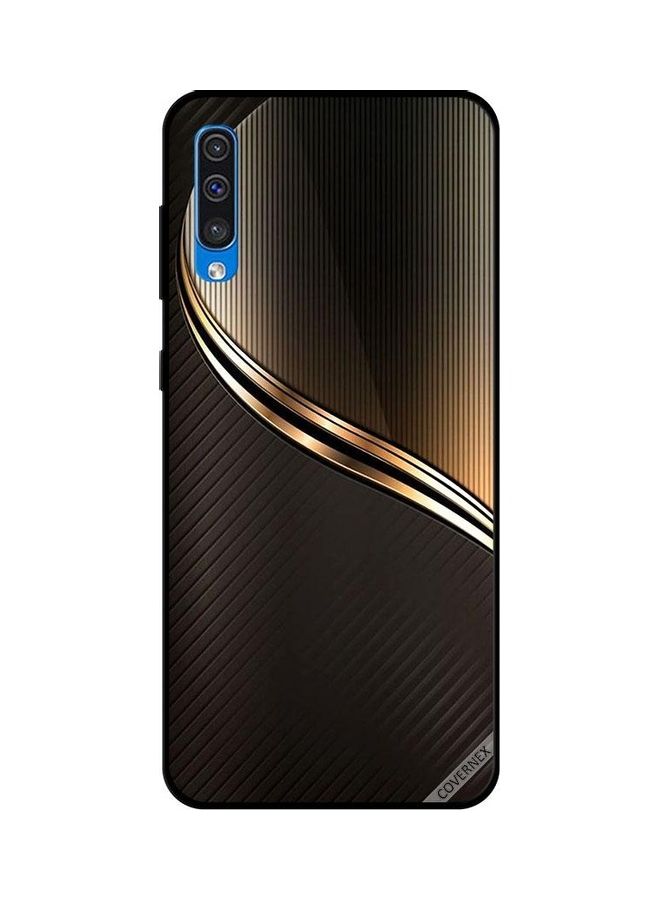 كوفرنيكس غطاء حماية واقِ لموبايل سامسونج جالاكسي A50 بني/ذهبي - Image 1