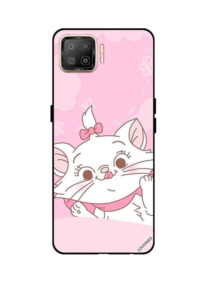 Covernex Protective Case Cover For Oppo F17 Cat Pink Hairclip - Image 1