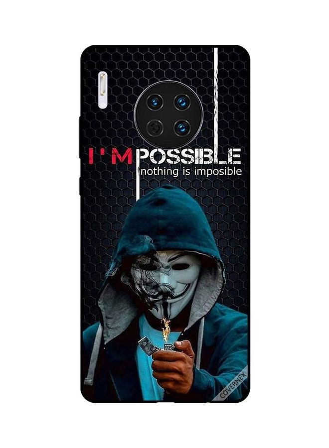 كوفرنيكس غطاء حماية واقٍ لهاتف هواوي ميت 30 بطبعة تحمل عبارة "I'm Possible Nothing Is Impossible" - Image 1