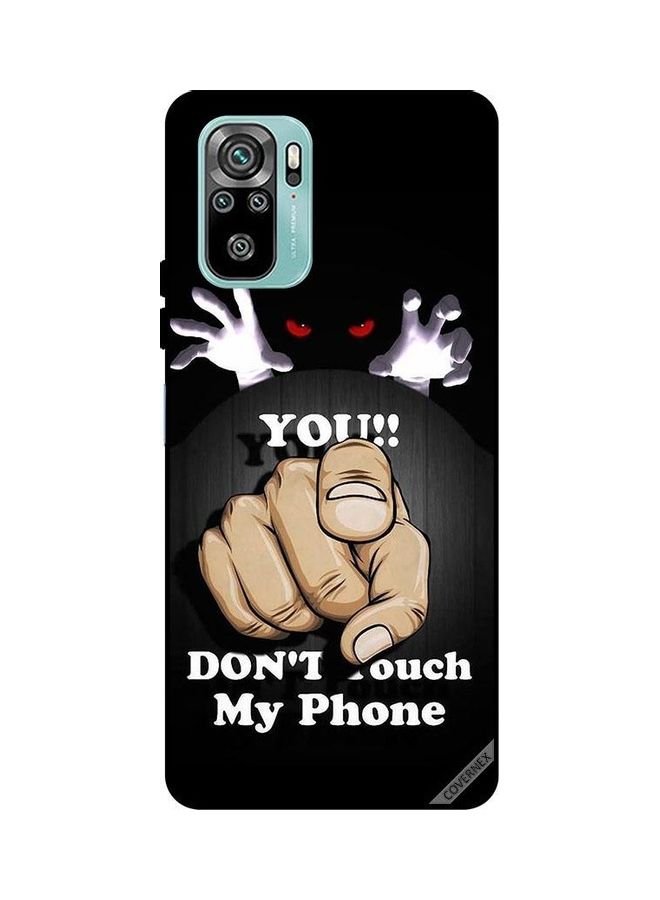 كوفرنيكس غطاء حماية واقٍ لهاتف شاومي ريدمي نوت 10 عبارة "You Don't Touch My Phone" - Image 1