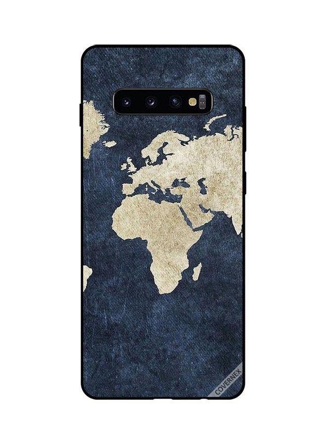 Covernex Protective Case Cover for Samsung Galaxy S10 Plus Blue/Beige - Image 1