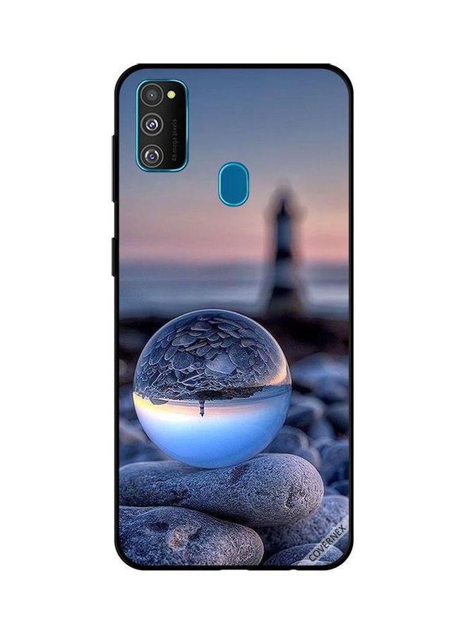 Covernex Protective Case Cover For Samsung Galaxy  M30s Awesome Photography Of Nature In Round Glass