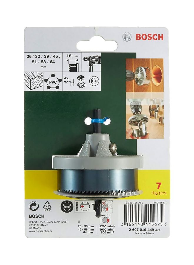BOSCH Hole Saw Cutter Set Black/Silver 300grams - Image 4