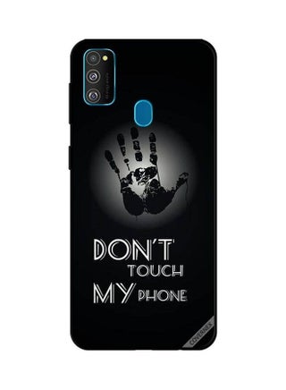 Don't Touch My Phone Hand Design Protective Case Cover For Samsung Galaxy M30s Black/White - v1623543986/N48114772A_1