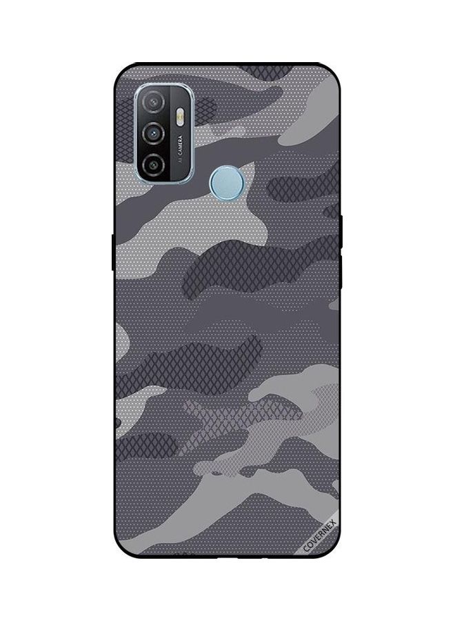 Covernex Protective Case Cover For OPPO A53/A53S Grey Camouflage Pattern