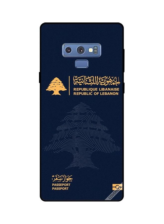 Covernex Lebanon Passport Protective Case Cover For Samsung Galaxy Note 9 Multicolour - Image 1