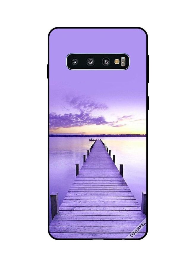 كوفرنيكس غطاء حماية واقِ لهاتف سامسونج جالاكسي S10 نمط ممر إلى البحر - Image 1