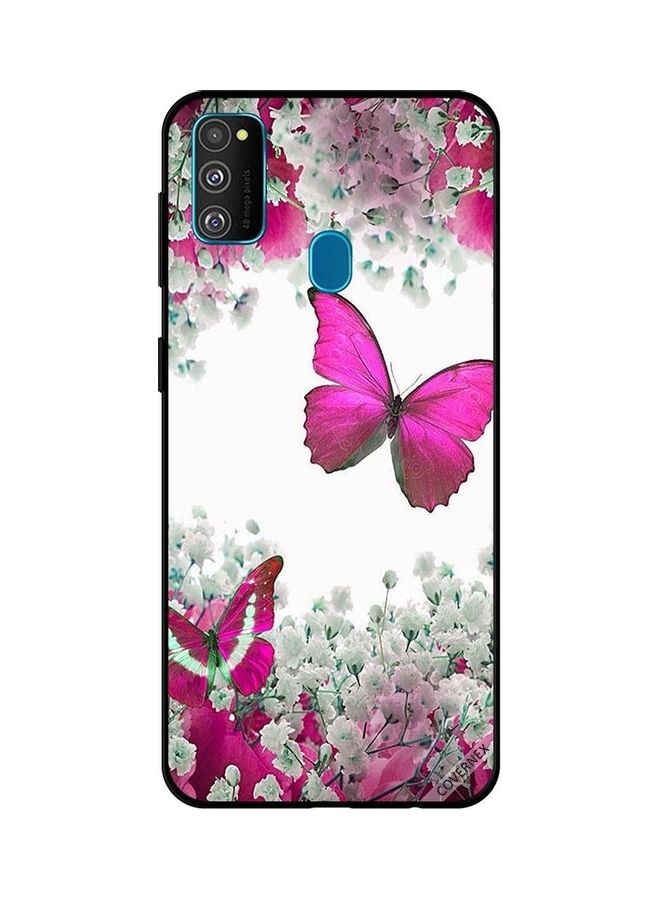 Covernex Butterfly And Flowers Printed  Protective Case Cover For Samsung Galaxy M30s Multicolour
