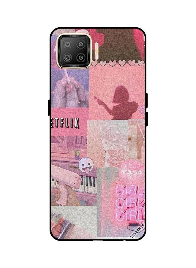 كوفرنيكس غطاء حماية واقٍ لهاتف أوبو F17 طبعة عبارتي "Girls Girls Girls" و"Netflix" - Image 1