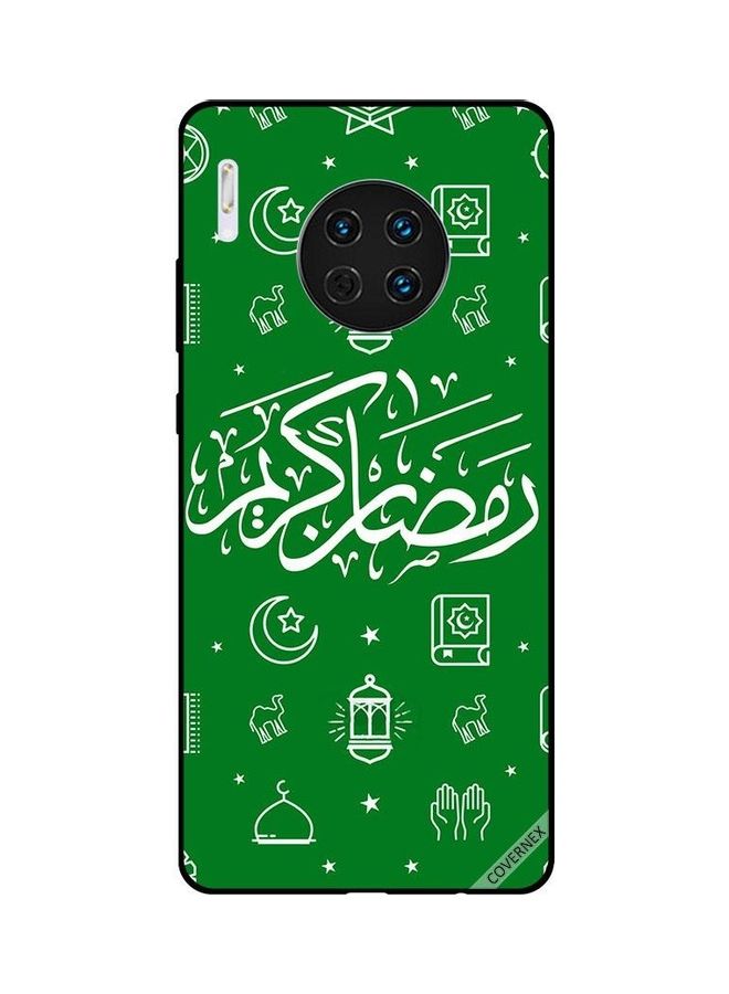 كوفرنيكس غطاء حماية واقٍ لهاتف هواوي ميت 30 عبارة رمضان كريم على خلفيةٍ خضراء - Image 1