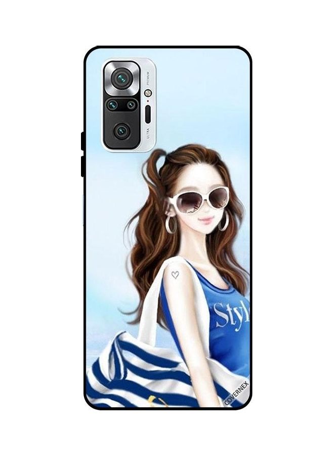 Covernex Protective Case Cover For Xiaomi Redmi Note 10 Pro Blue Shirt Style - Image 1