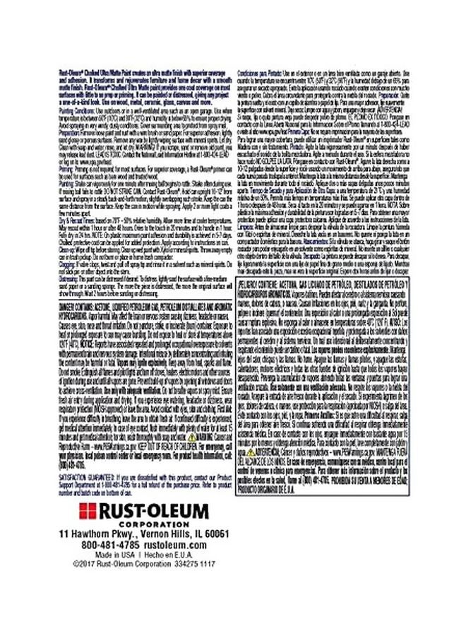 RUST-OLEUM Rust-Oleum 302598 Series Chalked Ultra Matte Spray Paint, 12 Ounce (Pack of 1) Coastal Blue  - Image 4