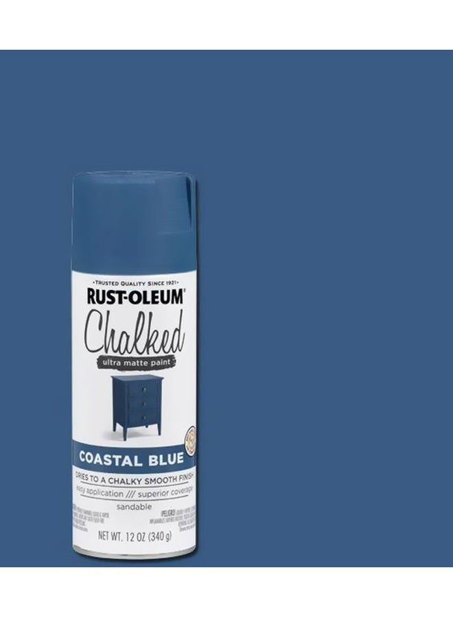 Rust-Oleum 302598 Series Chalked Ultra Matte Spray Paint, 12 Ounce (Pack of 1) Coastal Blue