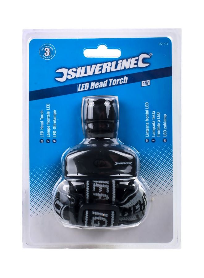 Silverline - LED Headband Torch 18x9x13cm - Image 1