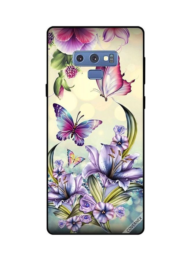 Covernex Flowers And Butterflies Protective Case Cover For Samsung Galaxy Note 9 Multicolour