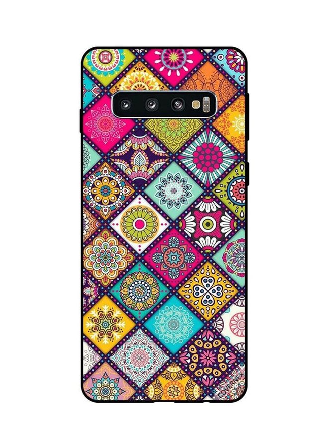 كوفرنيكس غطاء حماية واقِ لهاتف سامسونج جالاكسي S10 نقشة زهور متعددة الأشكال - Image 1