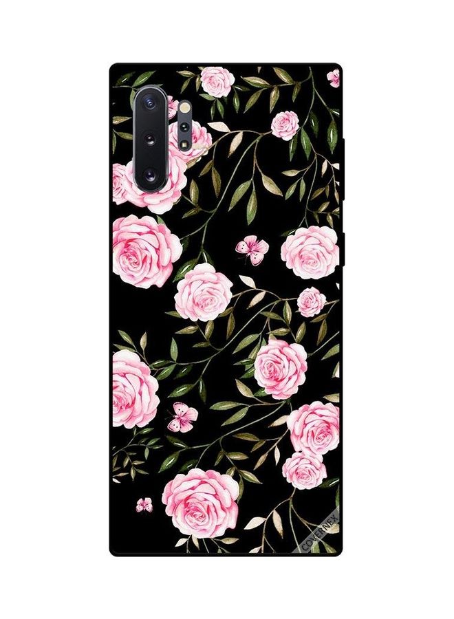 Covernex Protective Case Cover For Samsung Galaxy Note10+ Pink Roses In Bunches Of Small Leaves - Image 1