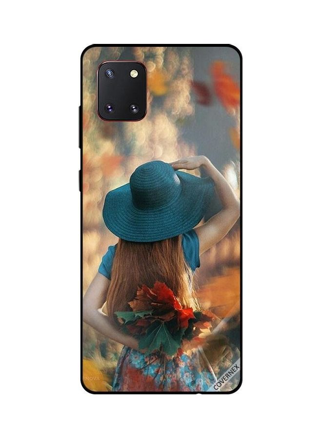 Covernex Protective Case Cover For Samsung Galaxy Note10 Lite Hat Girl Hiding Love Leaves - Image 1