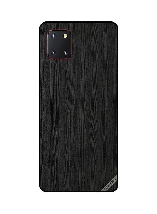 Covernex Protective Case Cover For Samsung Galaxy Note10 Lite Black Wooden Pattern - Image 1