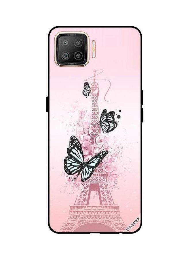 Covernex Protective Case Cover For Oppo F17 Butterflies On Effiel Tower - Image 1