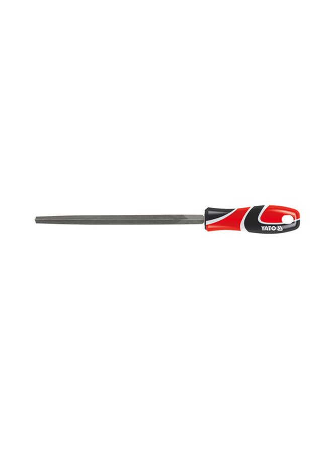Yato Steel File Tri-Angle 1# 250mm YT-6225 black/red/white  - Image 2