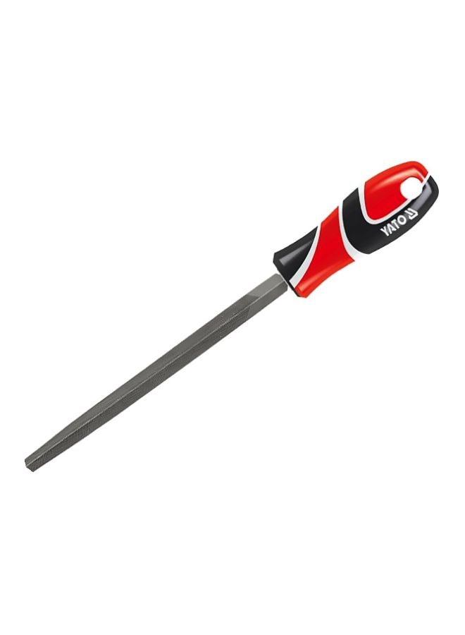 Yato Steel File Tri-Angle 1# 250mm YT-6225 black/red/white  - Image 3