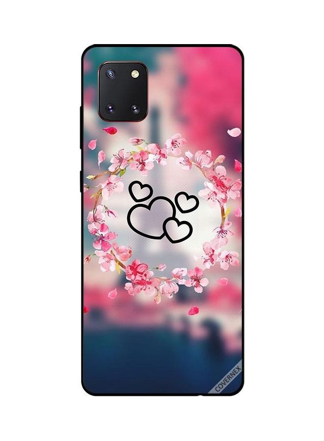 Covernex Samsung Galaxy Note 10 Lite Protective Case Cover Printed Featuring Black Hearts DESIGN_0037 - Image 1