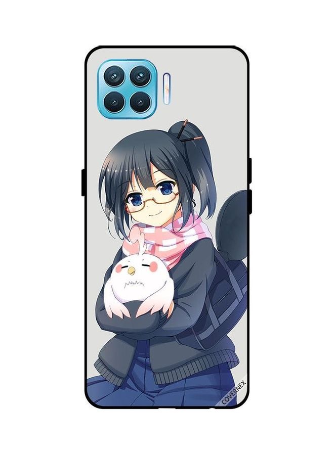 Covernex Protective Case Cover For Oppo F17 Pro Girl Holding Pet - Image 1