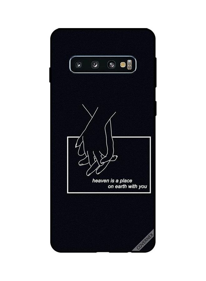 كوفرنيكس غطاء حماية واقِ لهاتف سامسونج جالاكسي S10 أسود/ أبيض - Image 1