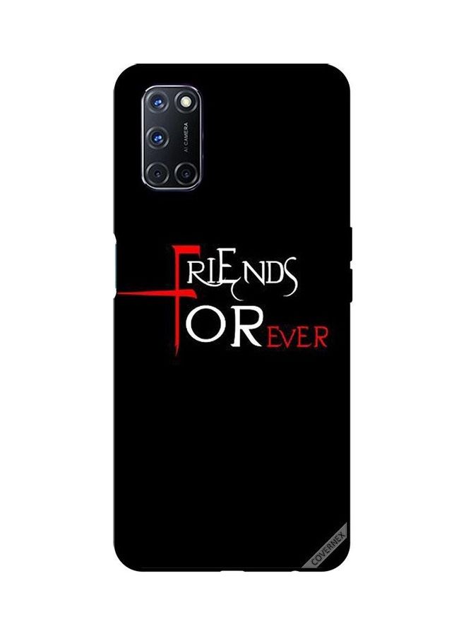 كوفرنيكس غطاء حماية واقٍ لهاتف أوبو A72 تصميم مطبوع عليه "Friends Forever" - Image 1