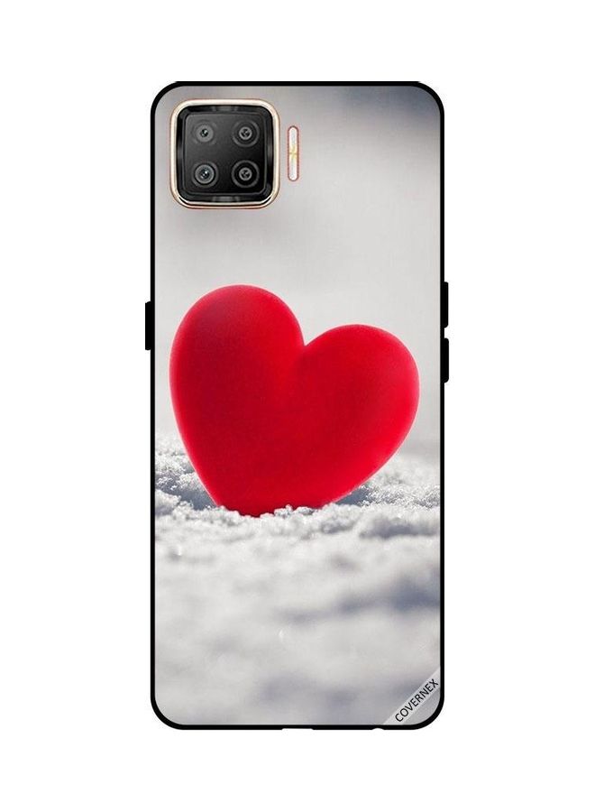 Covernex Protective Case Cover For Oppo F17 Lovely Red Heart - Image 1