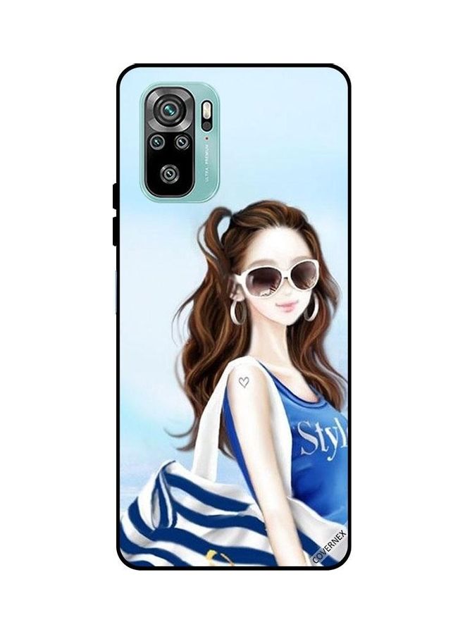 Covernex Protective Case Cover For Xiaomi Redmi Note 10 Blue Shirt Style - Image 1