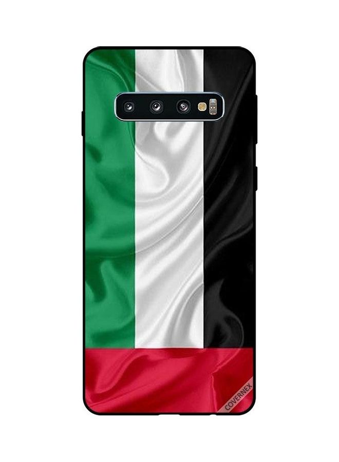 كوفرنيكس غطاء حماية واقِ لهاتف سامسونج جالاكسي S10 علم قماشي للإمارات العربية المتحدة - Image 1