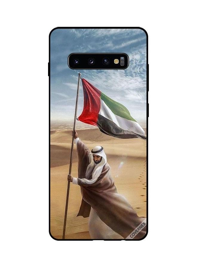 Covernex Zayed Planted UAE Flag Protective Case Cover For Samsung Galaxy S10 Plus Multicolour