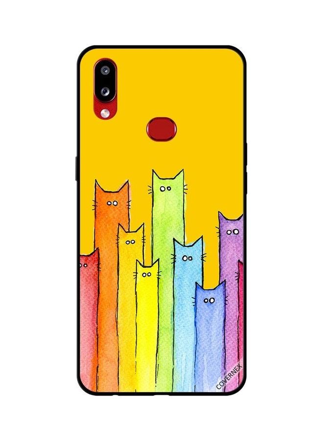 Covernex Protective Case Cover For Samsung Galaxy A10s Cat Puppet Art - Image 1